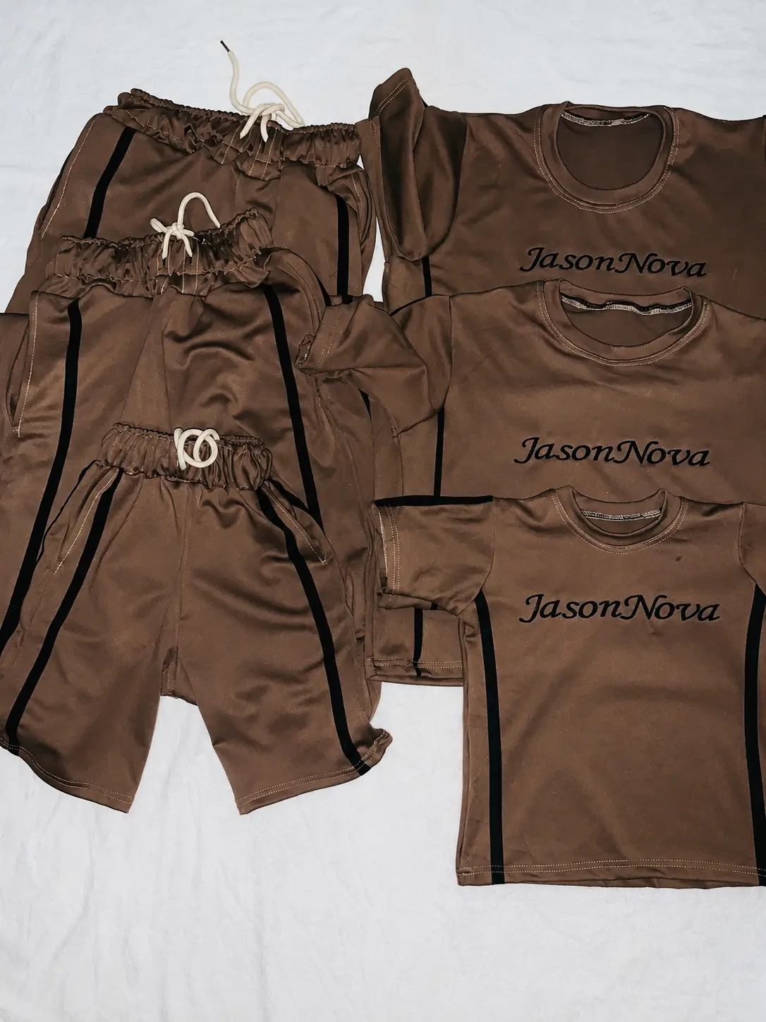 Two sports uniform samples displayed by GENAZ